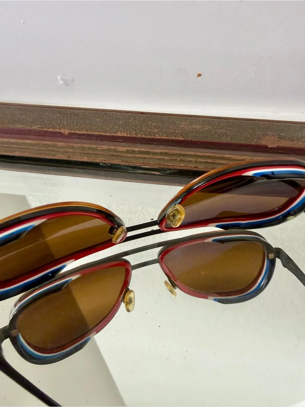 Vuarnet Glacier VL2111 0002 Tortoise Tri-Color Pilot Sunglasses France